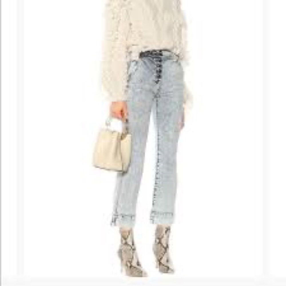 Ulla Johnson Ellis Acid Wash High Waist Jeans, $350 NWT Size US 6